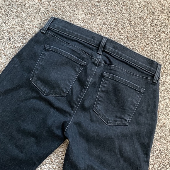 J BRAND Selena Mid-Rise Bootcut Black Stretch Denim Cropped Capri - Picture 14 of 16